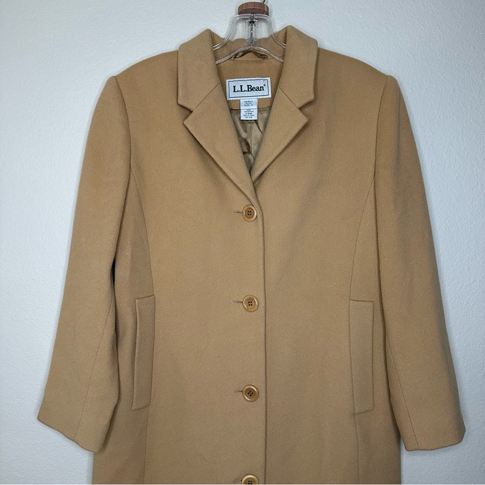 L.L. Bean Classic Wool Cashmere Blend Coat Size 4P